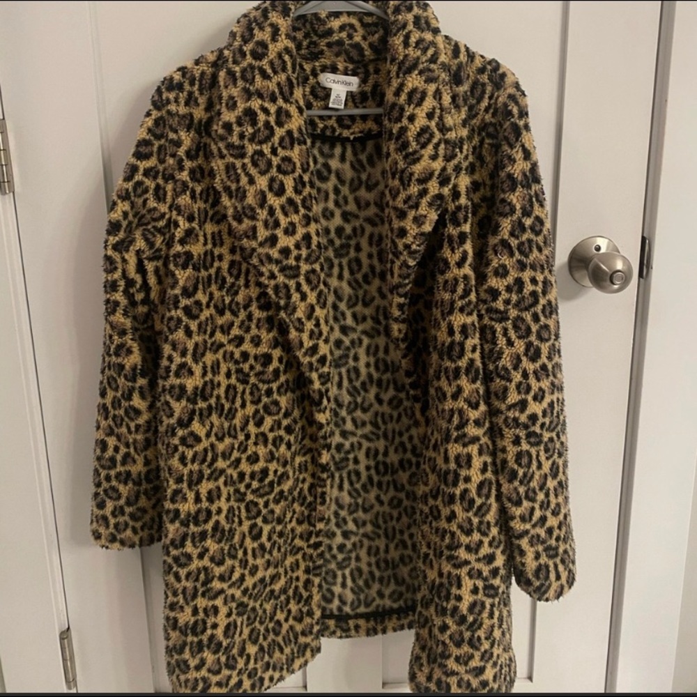Calvin Klein Cheetah Print Jacket